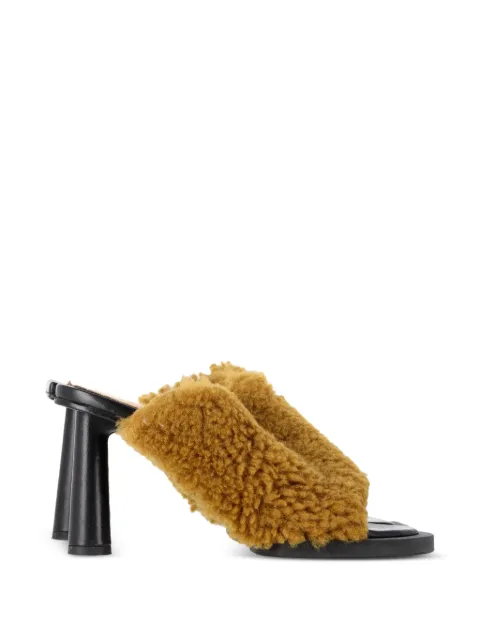 Jacquemus Pre-Owned Les Carrés Ronds mules Brown NAPPUGBSH644741W