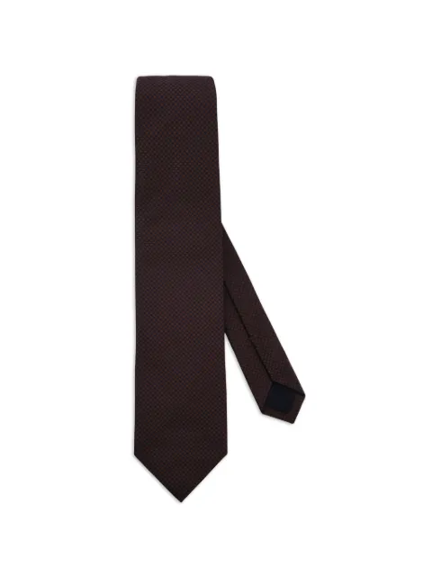 Corneliani dotted silk tie Brown 26U3022620320032