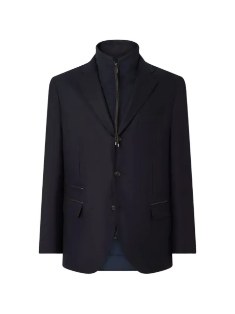 Corneliani zip outdoor jacket Blue 266S482618242