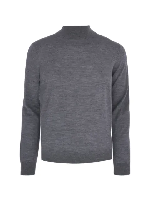 Corneliani melange knit shirt Grey 26M4012625606
