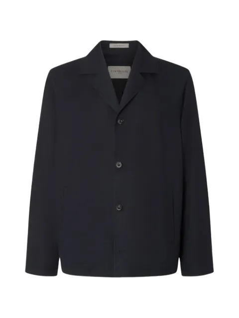 Corneliani button virgin wool overshirt Blue 26LI202618210