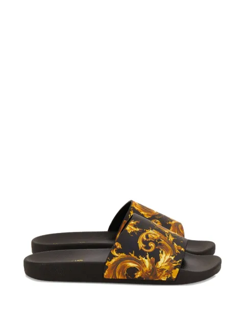 Versace Jeans Couture Barocco print flip-flops Black 80YA3SQ4ZS365G89