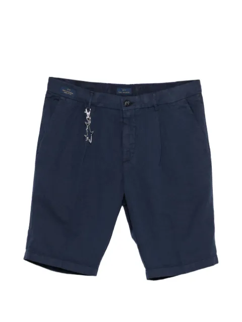 Paul & Shark pleated cotton shorts Blue 25414034