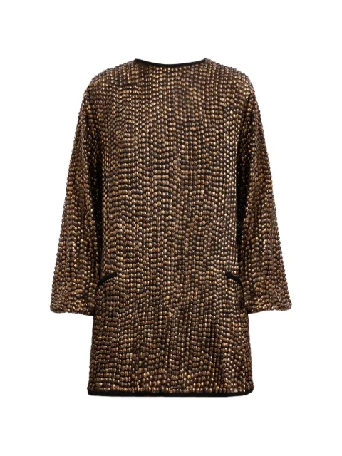 Gemy Maalouf beaded blouse Gold GMCP267855TP
