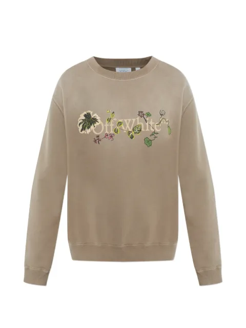 Off-White logo-embellishment sweatshirt Neutrals 2BA055S26FLE003W261