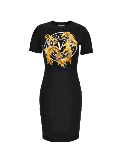 Versace Jeans Couture V-emblem dress Black 80HAOE01CJ02E