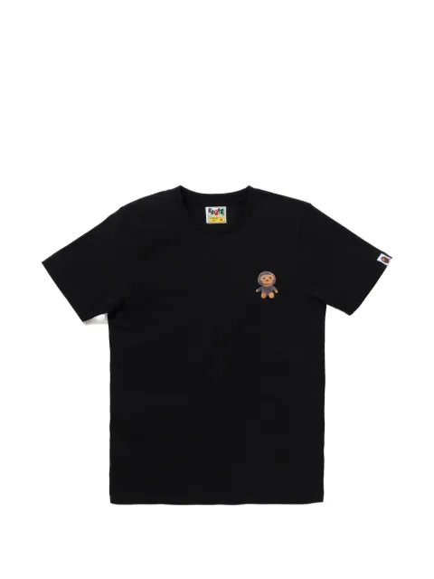 A BATHING APE® monkey-embroidered T-shirt Black 002TEM302026L
