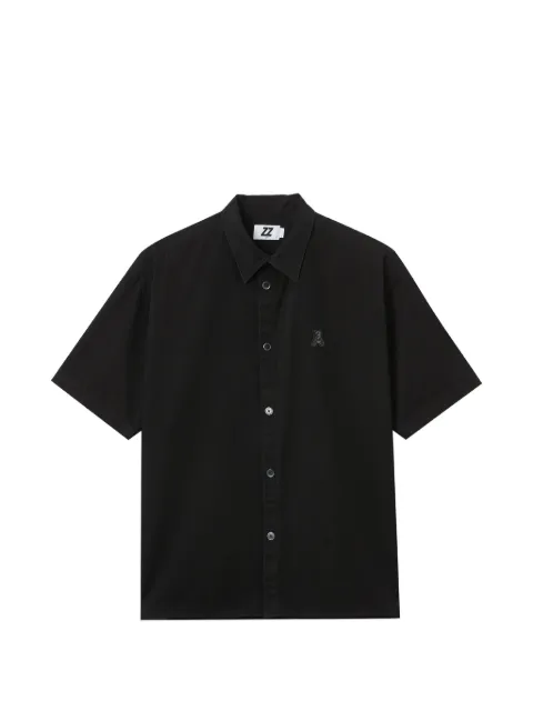 izzue Teddy-embroidered shirt Black IZXSRM00412Y