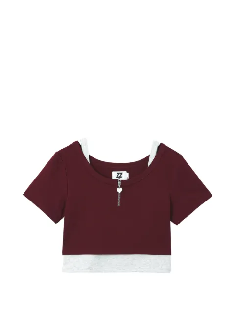 izzue zipped T-shirt Red IZXTEW00922X