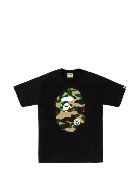 A BATHING APE® camouflage-print T-shirt Black 001TEM301015M