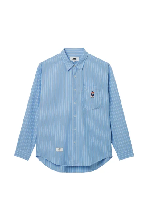 CHOCOOLATE striped pocket shirt Blue B1XSTM00806Y