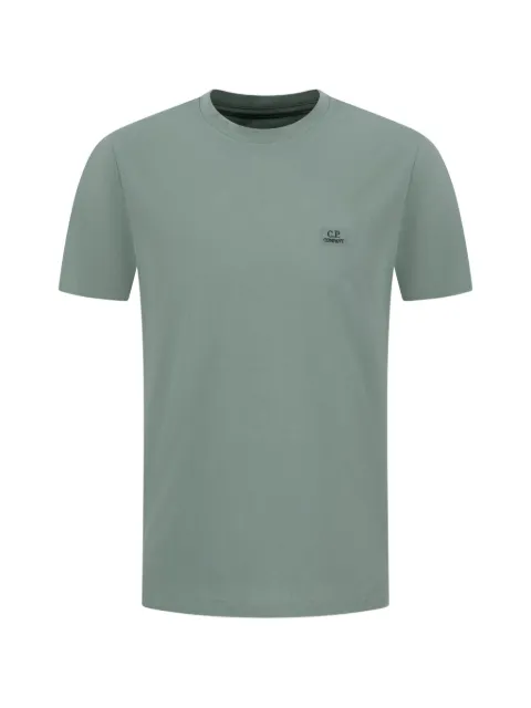 C.P. Company 30/1 jersey short-sleeve logo patch T-shirt Green 20CMTS726A005100W668