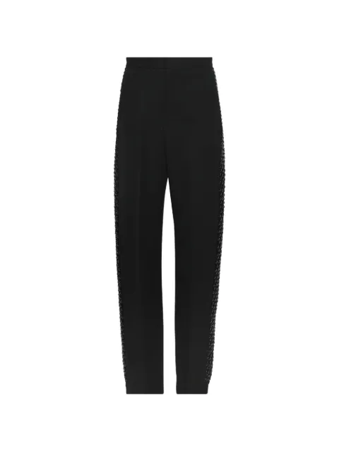diotima high-waisted crystal trousers Black 25SWP09T021