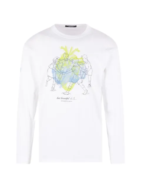 Undercover graphic-print long-sleeve T-shirt White UC1F48921