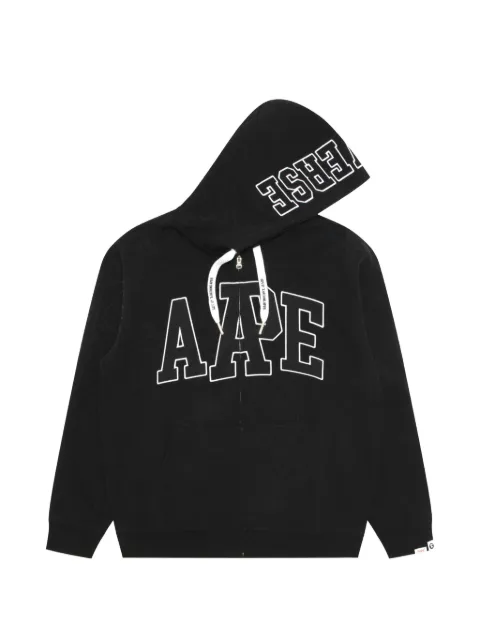 AAPE BY *A BATHING APE® zip-up hoodie Black ASWD349XXQ