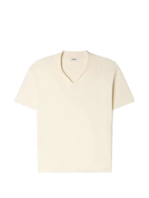 SANDRO stretch knit polo shirt Neutrals SHPTR00759