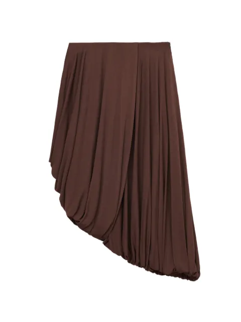 LOEWE draped skirt Brown S540Y08X