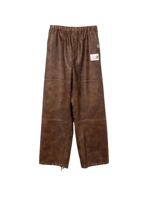Maison MIHARA YASUHIRO panelled trousers Brown A15PT073