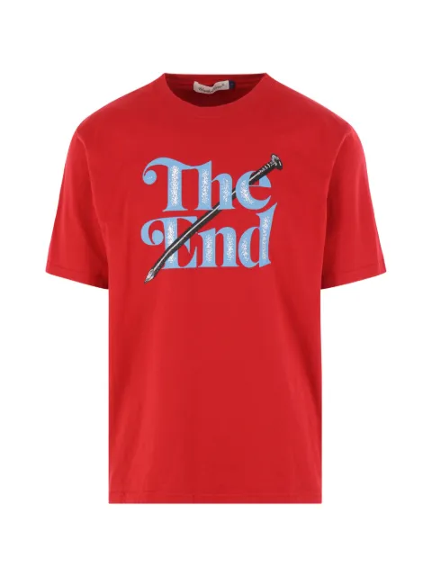 Undercover print short-sleeve T-shirt Red UC1F3809