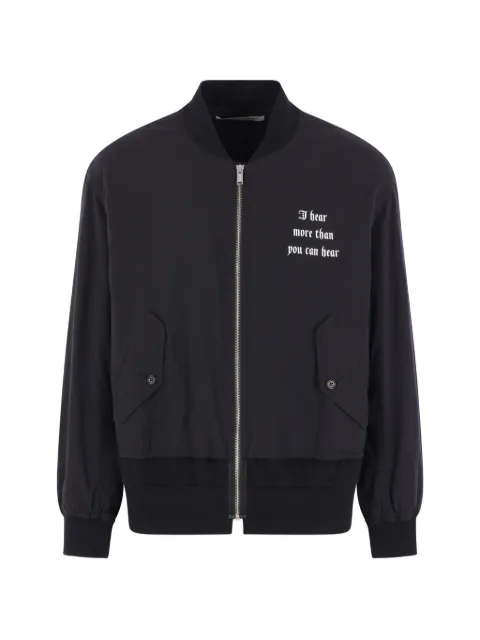 Undercover full-zip cotton jacket Black UP1F4201