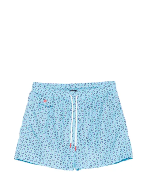Kiton drawstring pocket swim shorts Blue UCOM2CK0743H08