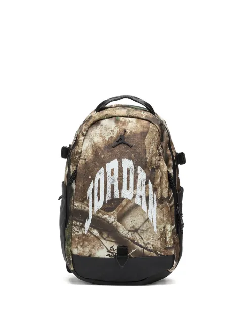Jordan Jam Franchise printed backpack Brown MA9151K90