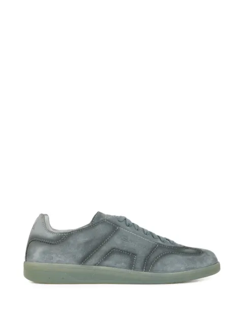 Santoni Oly suede lace-up sneakers Grey MBPL22072FIATSE2G18