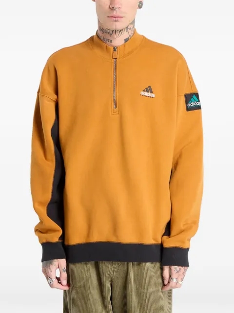 adidas half-zip sweatshirt Brown JX1466