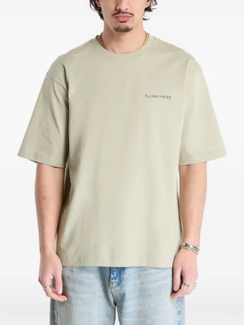 Filling Pieces logo-print short-sleeve T-shirt Green 412620501283TEA