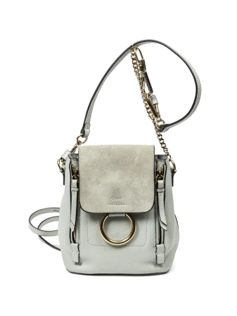 Chloé Pre-Owned Faye backpack Blue 01