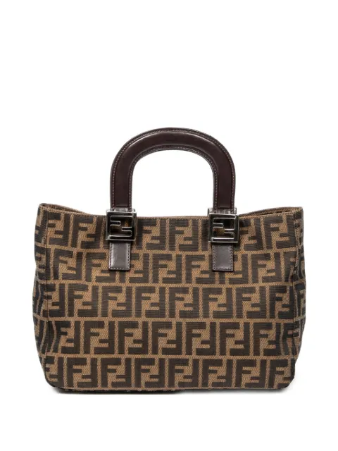 Fendi Pre-Owned Zucca-monogram tote bag Brown 211926693009
