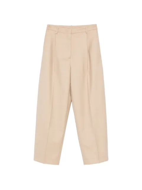 Liviana Conti pleated trousers Neutrals F6SN34