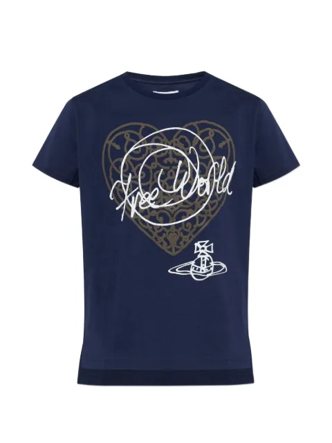 Vivienne Westwood print-detail T-shirt Blue 3G01005DJ001M