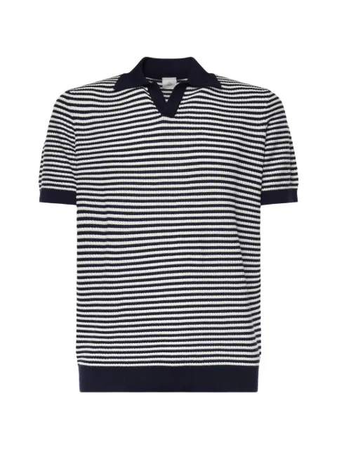 Eleventy striped V-neck T-shirt Blue M76MAGM56MAG0M037