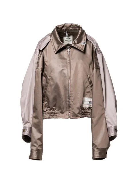 Maison MIHARA YASUHIRO colourblock zip jacket Brown B16BL041
