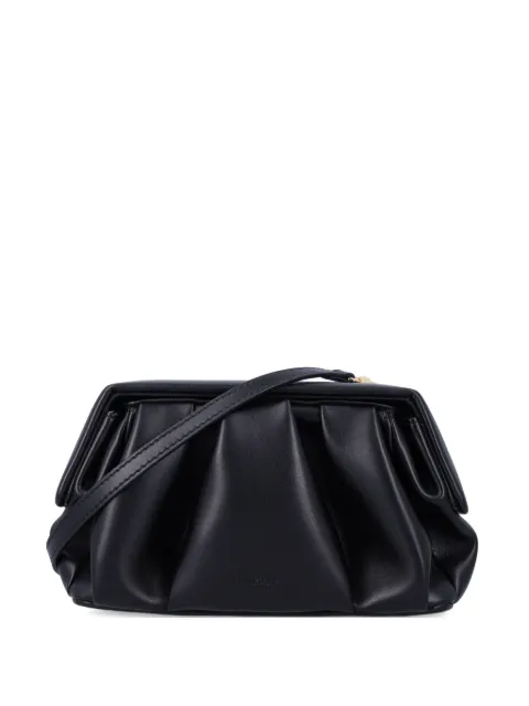 Themoirè Athena gathered clutch bag Black 261WTMAP0OOVF0303A