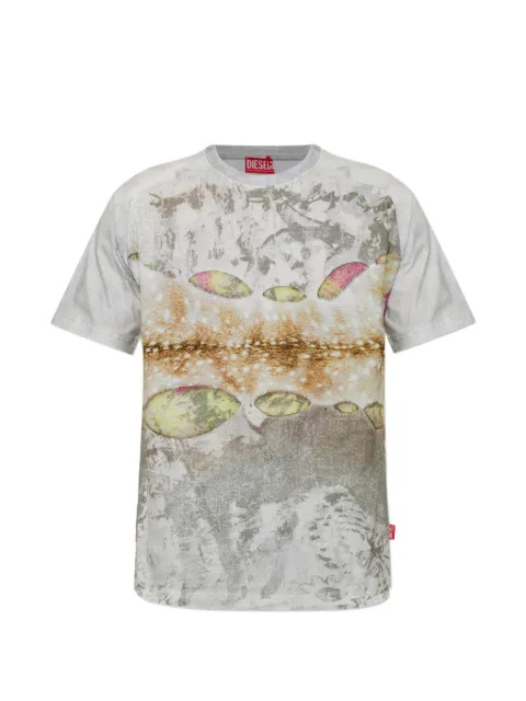 Diesel T-Clintin printed T-shirt Grey A236630HGCS