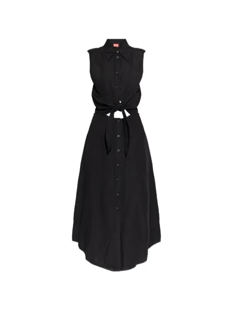 Diesel button-tie dress Black A219870PGBS