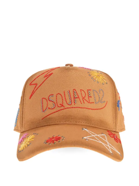 DSQUARED2 embellished-embroidered baseball cap Neutrals BCM099100308850