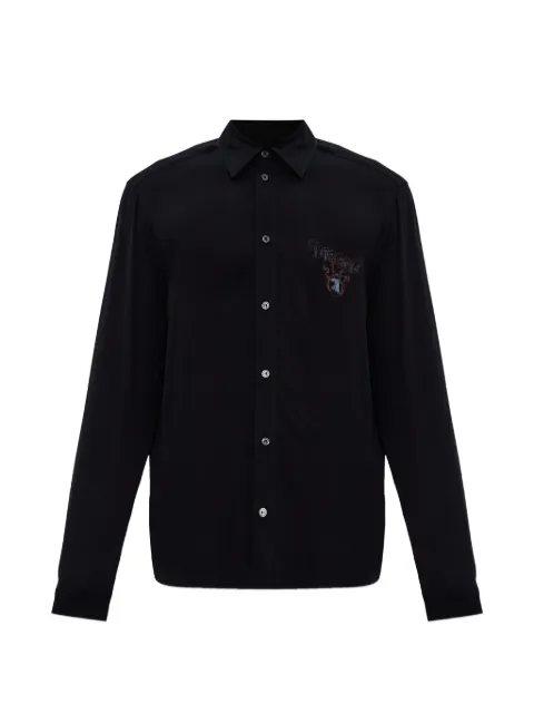Diesel S-Holger logo buttoned shirt Black A236420LJCL