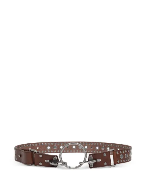 Martine Rose stud-embellished ring-detail belt Brown 1231LP25700