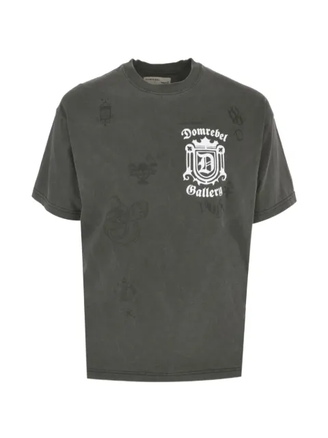 DOMREBEL Lion Crest print T-shirt Grey 3346LION