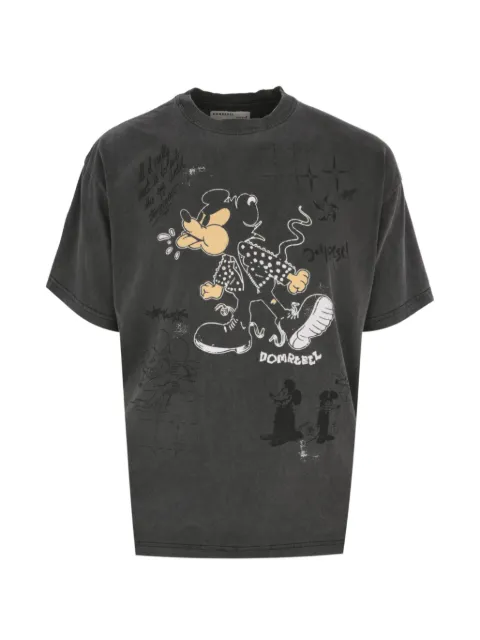 DOMREBEL Spit cartoon-print T-shirt Grey 3293SPIT