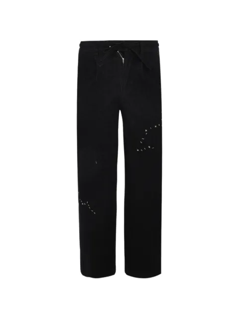 DOMREBEL Lazy pleated jeans Black 3145LAZY