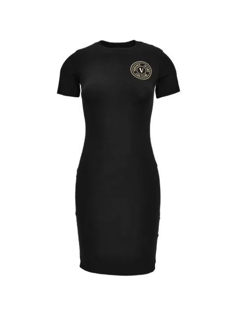 Versace Jeans Couture V-emblem dress Black 80HAOT02CJ03T