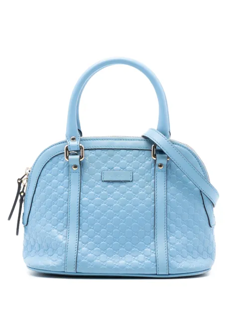 Gucci Pre-Owned 2016-2026 Mini Microguccissima Dome satchel Blue DB8L67Y5P7XX2MAU
