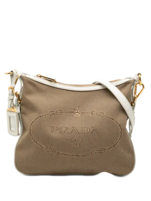 Prada Pre-Owned 2000-2025 Canvas Canapa Logo crossbody bag Brown BY3SWLNJ1PIVXV91