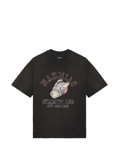 Nahmias Des Nations boxy T-shirt Black Y10T23Q24007AGED