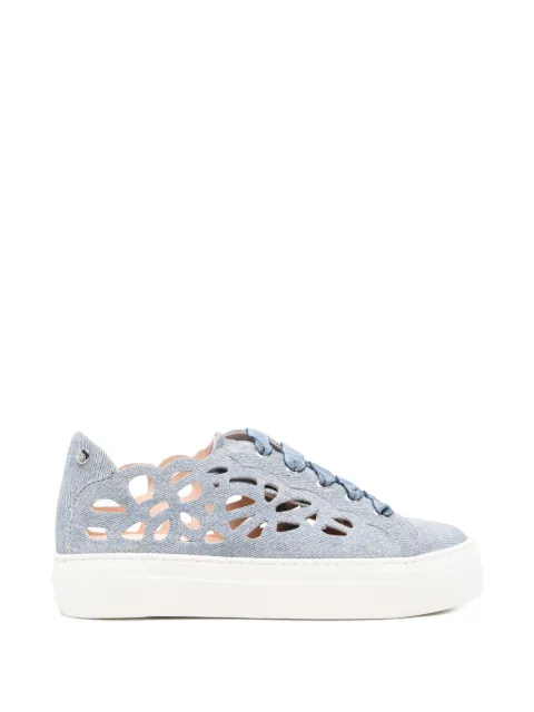AGL Mandi laser-cut lace-up fastening sneakers Blue D925249PGKV235