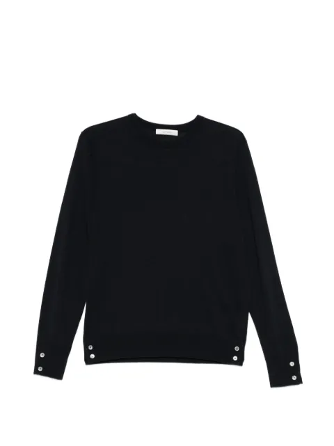 IVORY PARIS button-detail sweater Blue MW25QD100YM